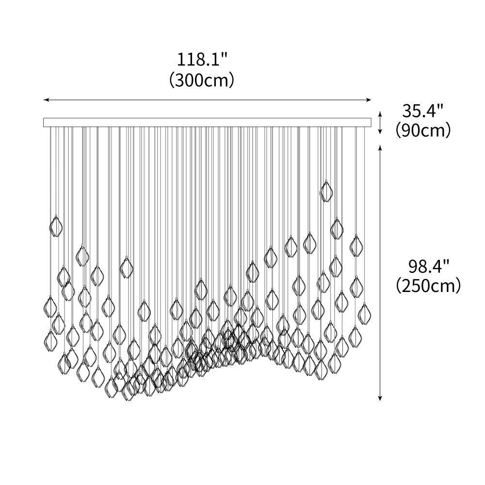 DIY Ceramic Flower Chandelier