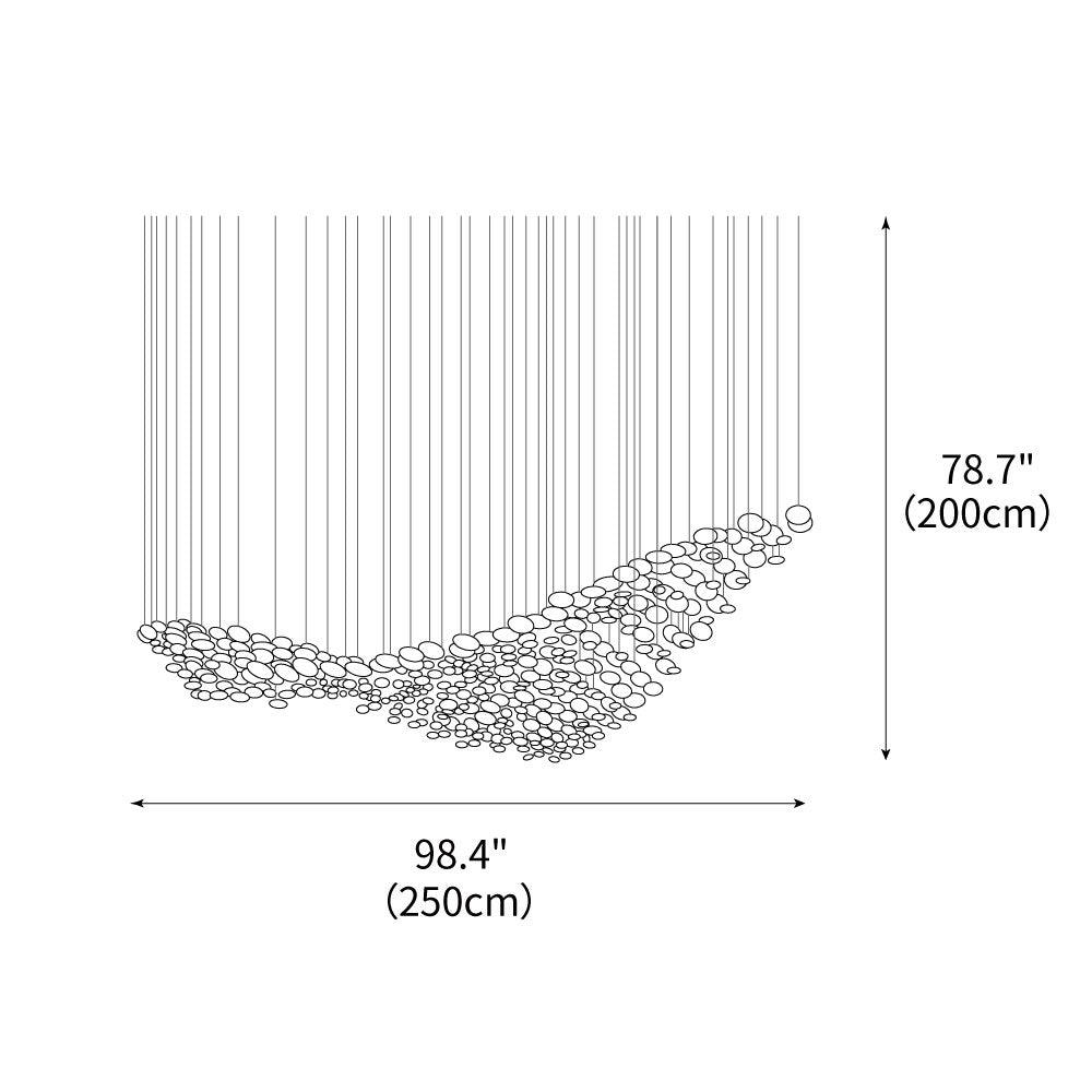 DIY Flying Wave Chandelier