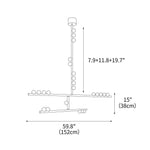 DIY Luminous Cascade Chandelier