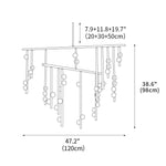 DIY Luminous Cascade Chandelier