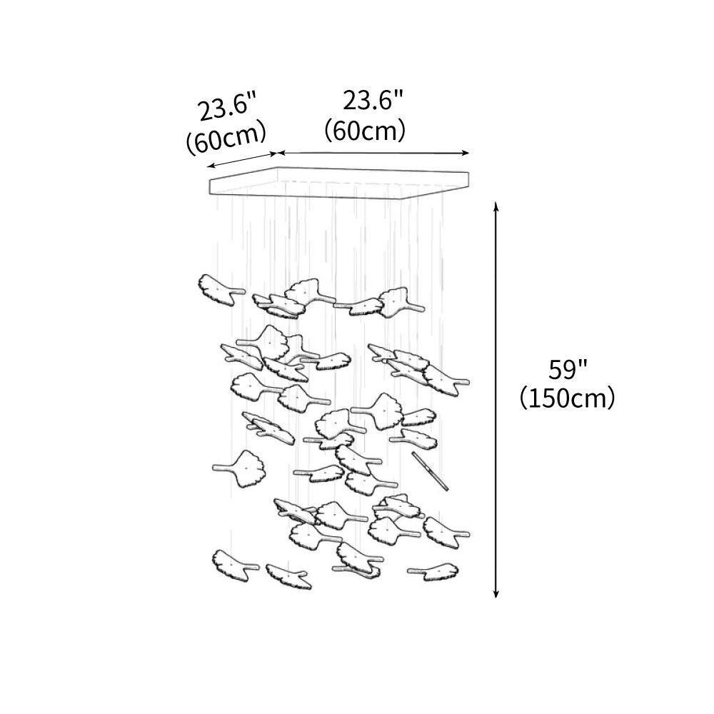 DIY Maple Leaf Chandelier