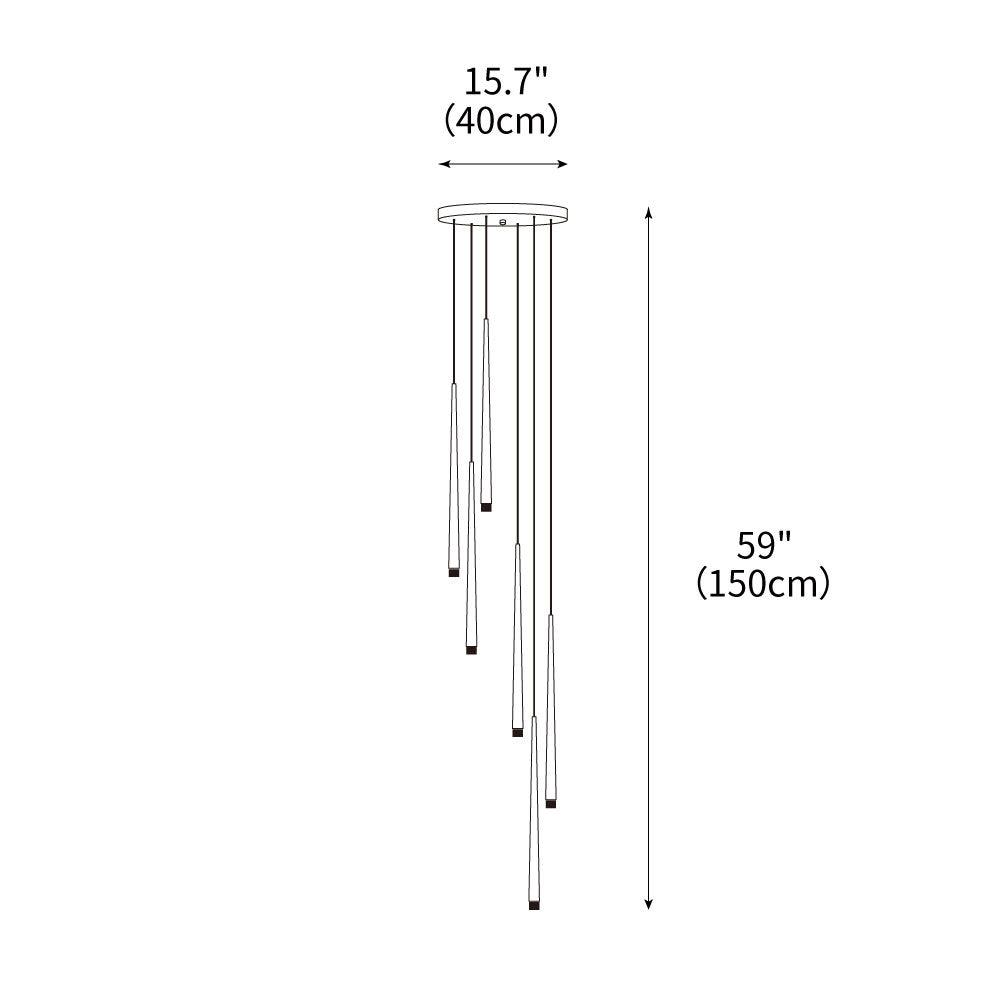 DIY Slender Cone Chandelier