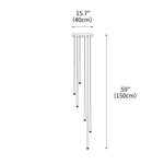 DIY Slender Cone Chandelier