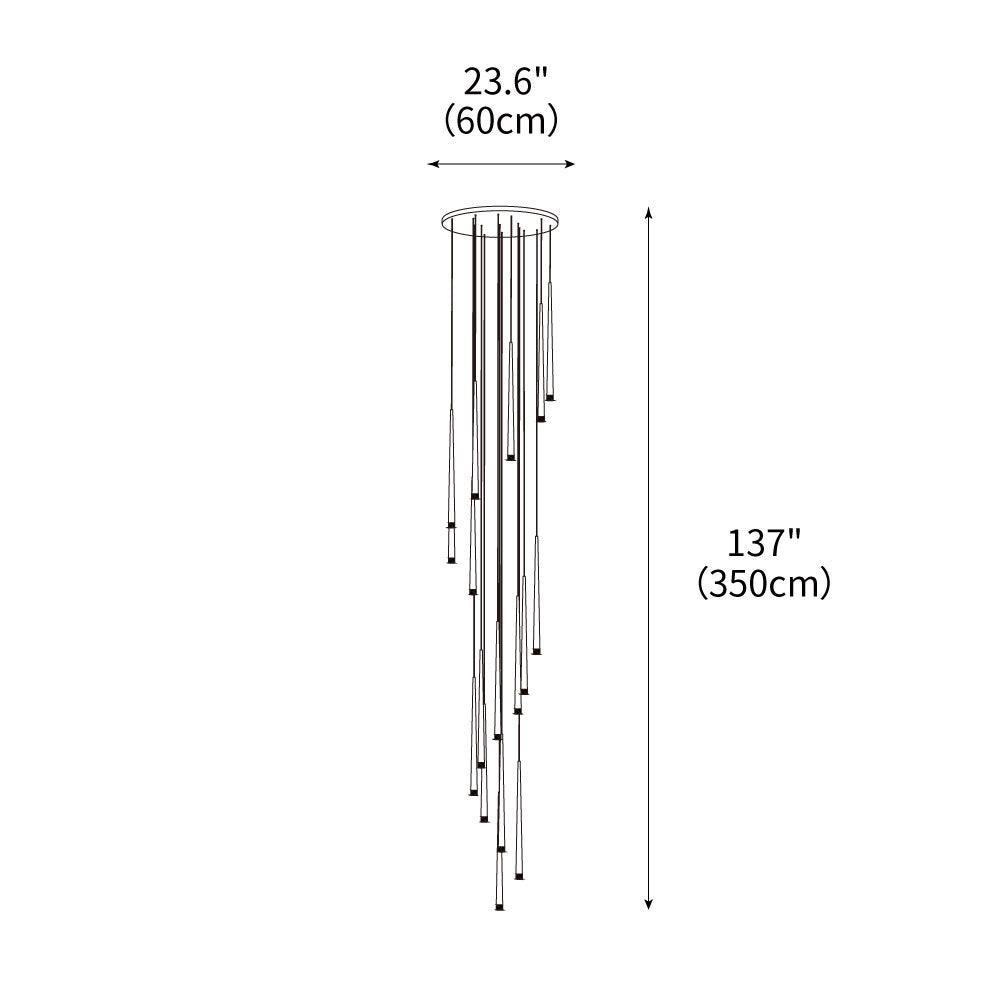 DIY Slender Cone Chandelier