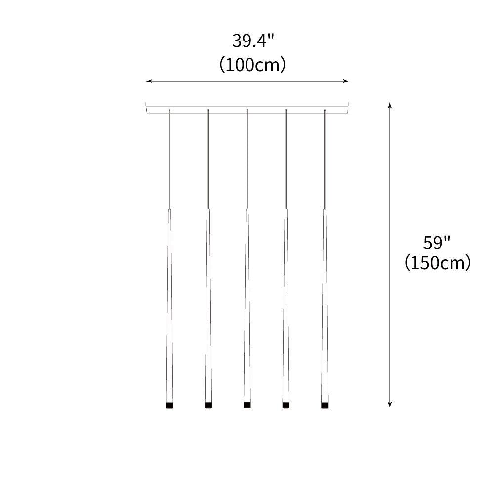 DIY Slender Cone Chandelier