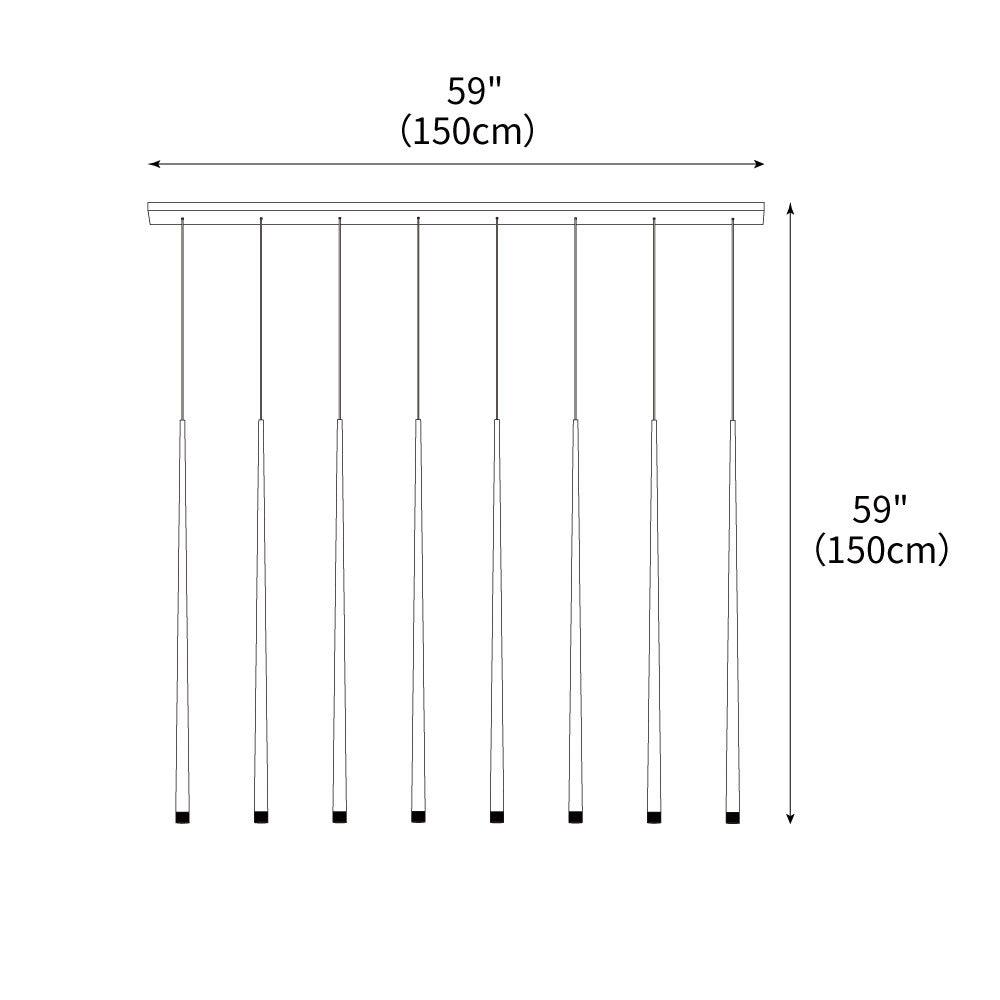 DIY Slender Cone Chandelier