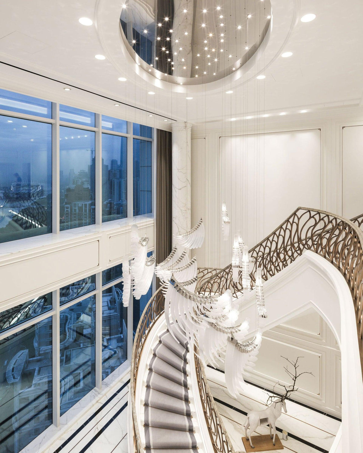 DIY Bird Feather Wings Chandelier