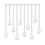 DIY Ceramic Flower Chandelier