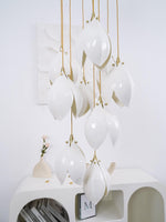 DIY Ceramic Flower Chandelier