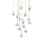 DIY Ceramic Flower Chandelier