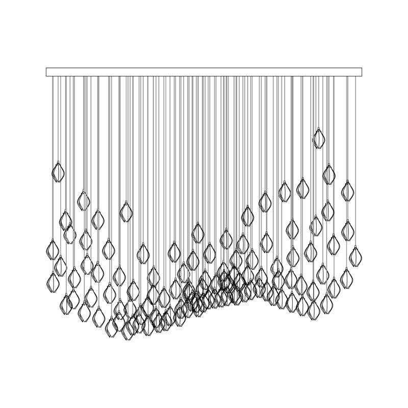 DIY Ceramic Flower Chandelier