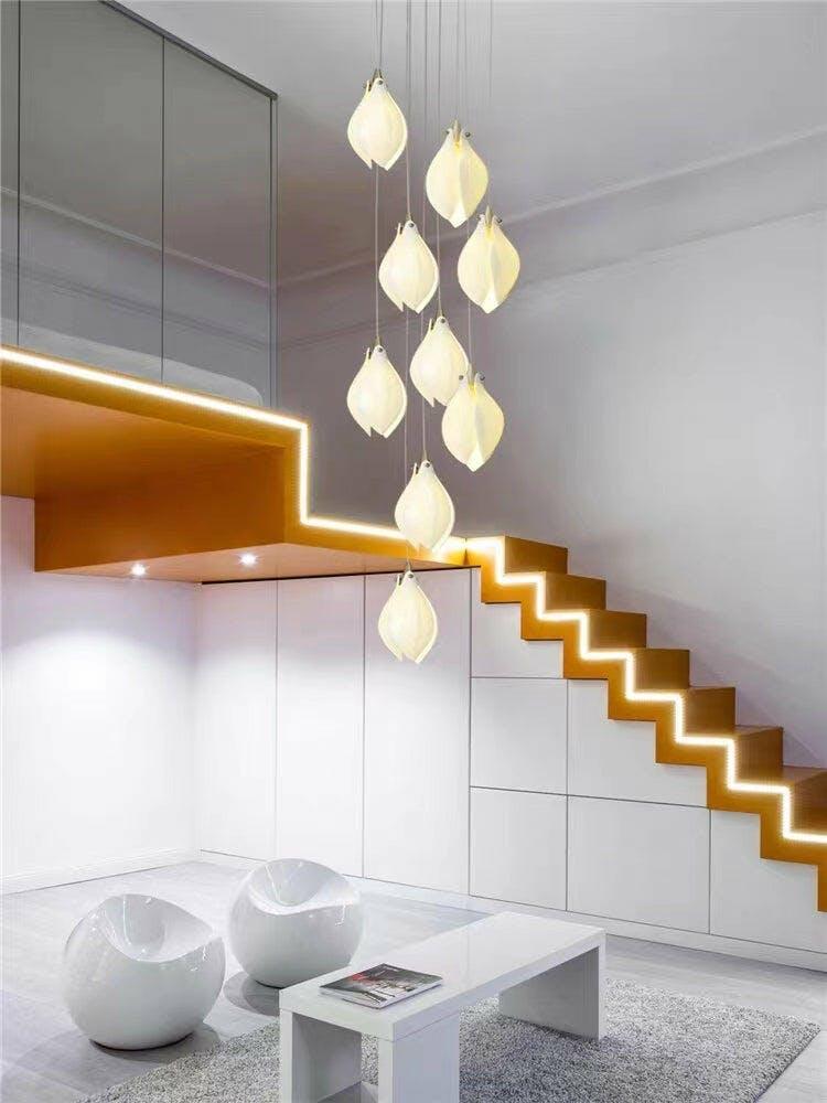 DIY Ceramic Flower Chandelier