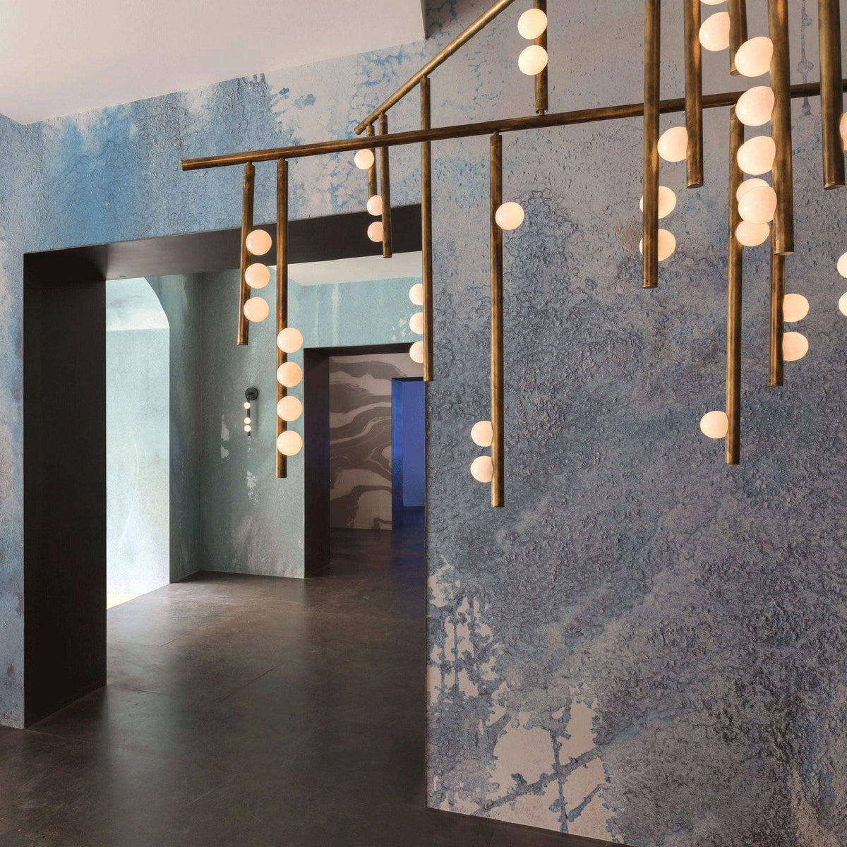 DIY Luminous Cascade Chandelier