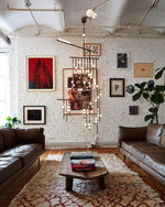 DIY Luminous Cascade Chandelier