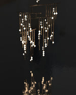DIY Luminous Cascade Chandelier