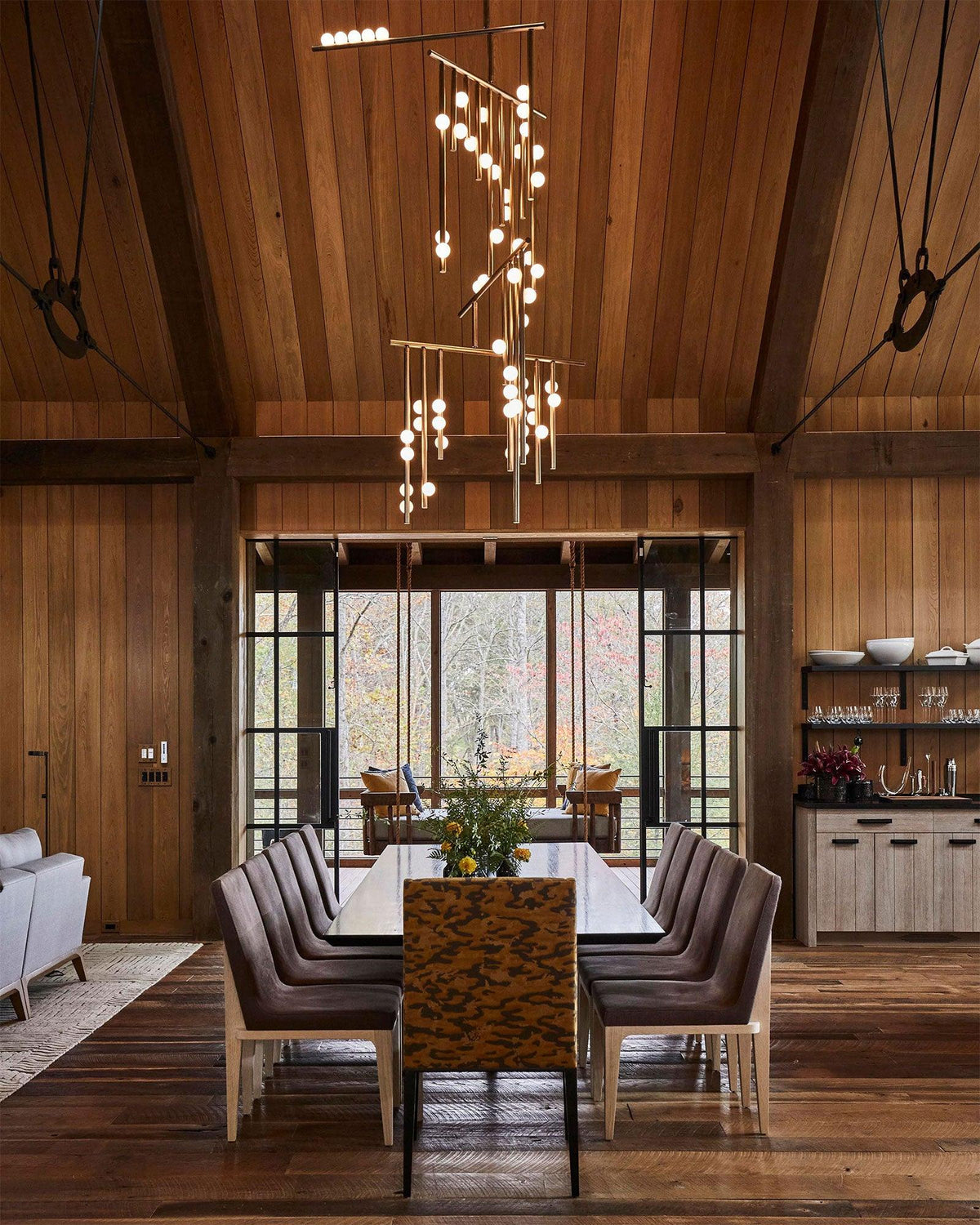 DIY Luminous Cascade Chandelier