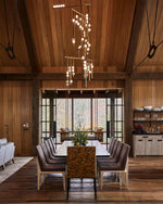 DIY Luminous Cascade Chandelier