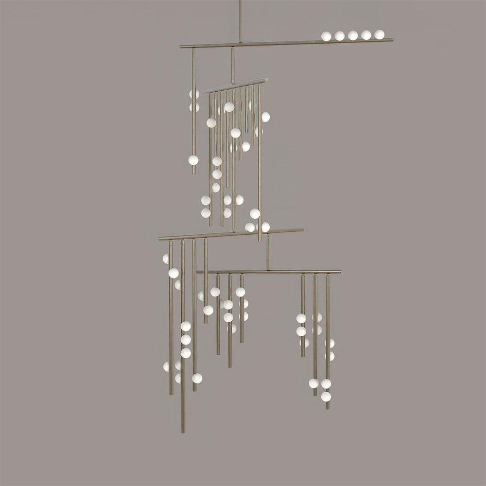 DIY Luminous Cascade Chandelier