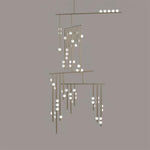 DIY Luminous Cascade Chandelier