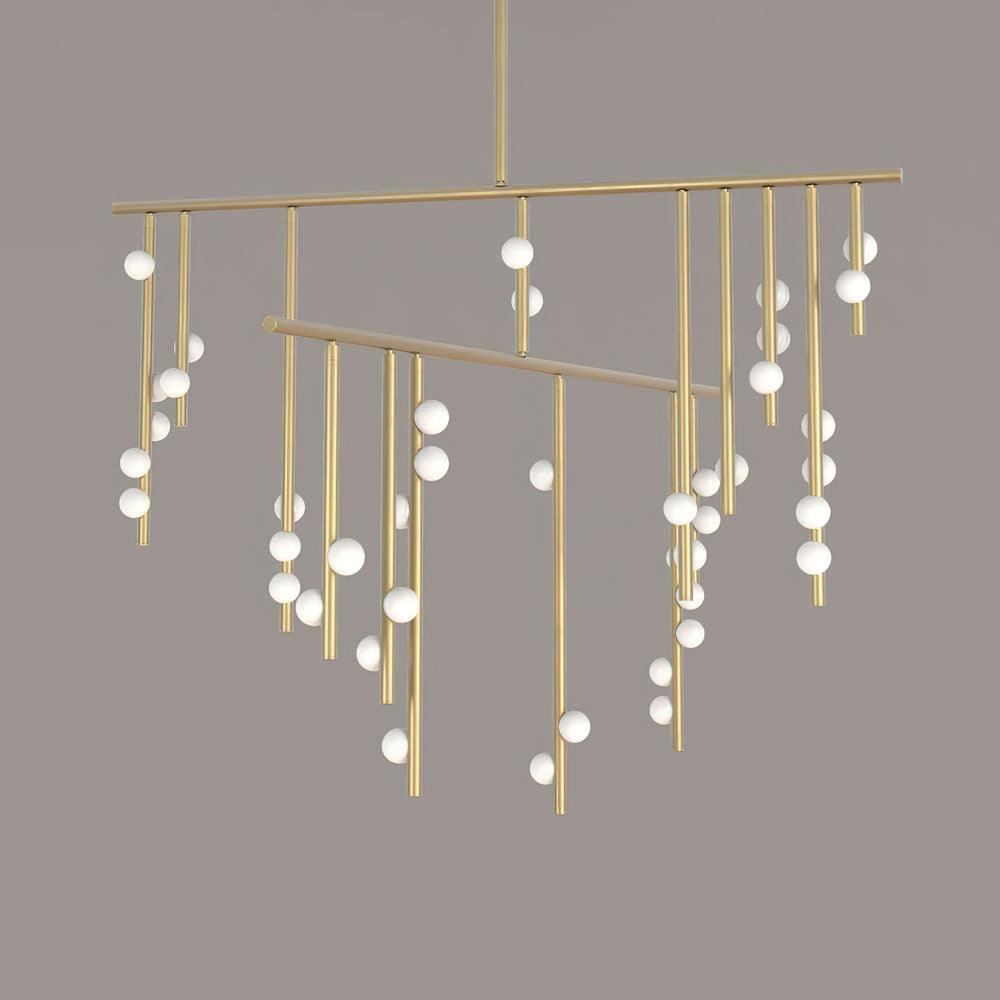 DIY Luminous Cascade Chandelier