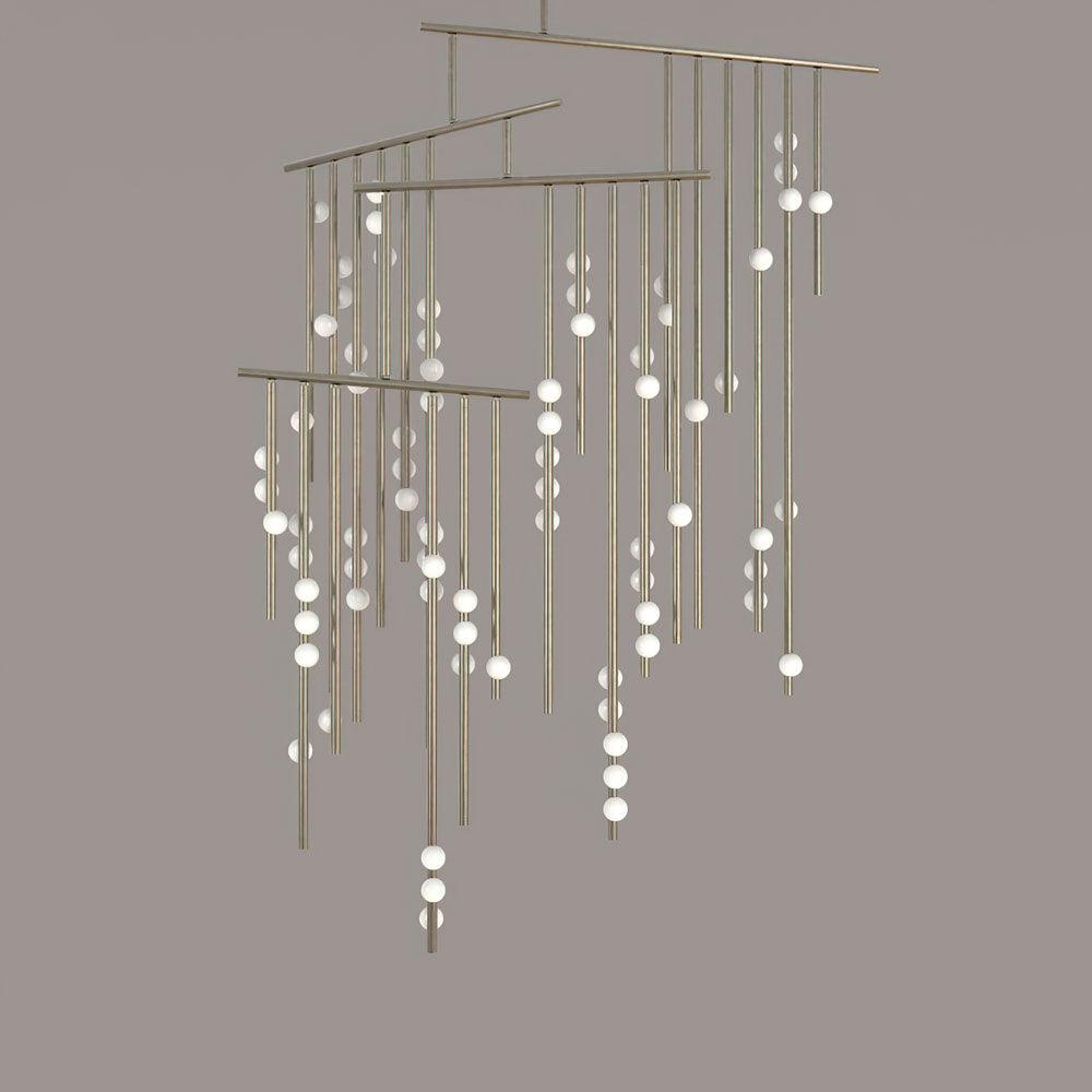 DIY Luminous Cascade Chandelier