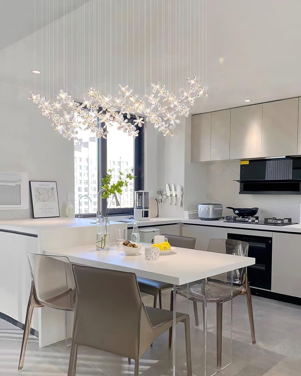 DIY Floating Butterfly Chandelier