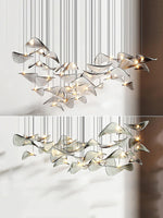 DIY Floating Leaf Chandelier
