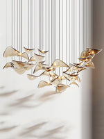 DIY Floating Leaf Chandelier