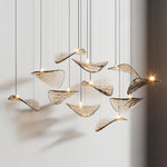 DIY Floating Leaf Chandelier