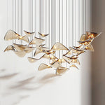 DIY Floating Leaf Chandelier