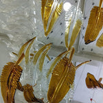 DIY Glass Feathers Chandelier