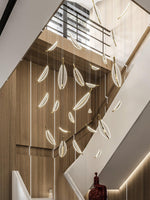 DIY Leaf LED Chandelier