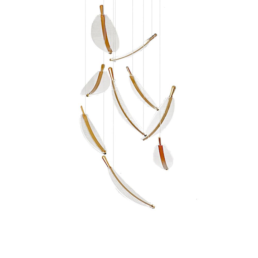 DIY Leaf LED Chandelier