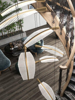 DIY Leaf LED Chandelier