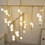 DIY Luminous Cascade Chandelier