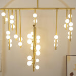 DIY Luminous Cascade Chandelier