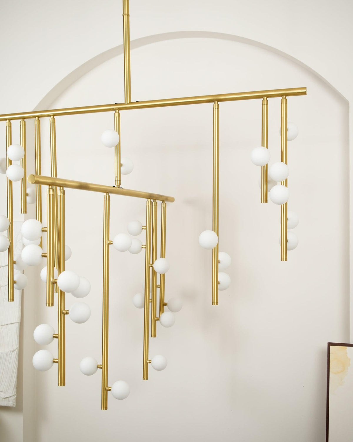 DIY Luminous Cascade Chandelier