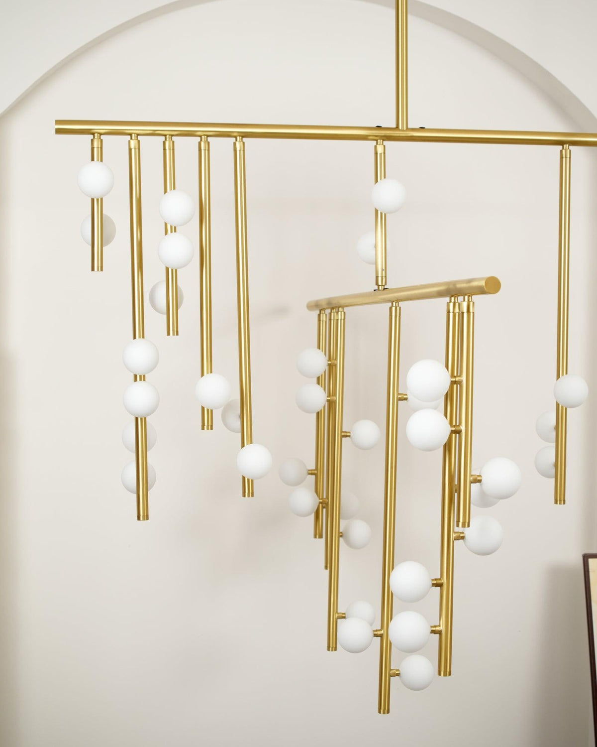 DIY Luminous Cascade Chandelier