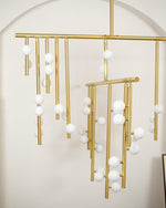 DIY Luminous Cascade Chandelier