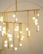 DIY Luminous Cascade Chandelier