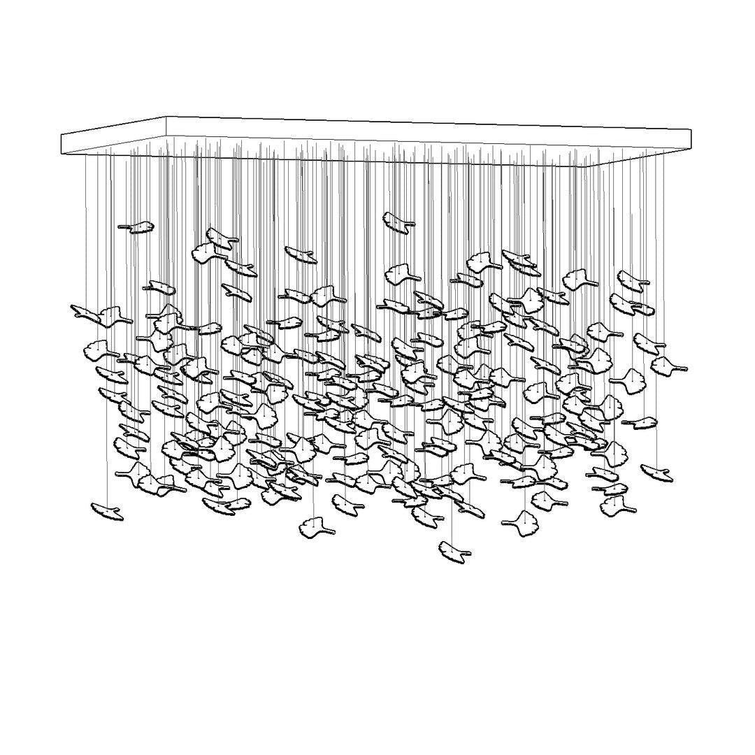 DIY Maple Leaf Chandelier