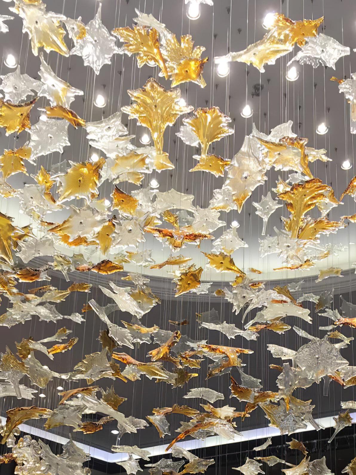 DIY Maple Leaf Chandelier