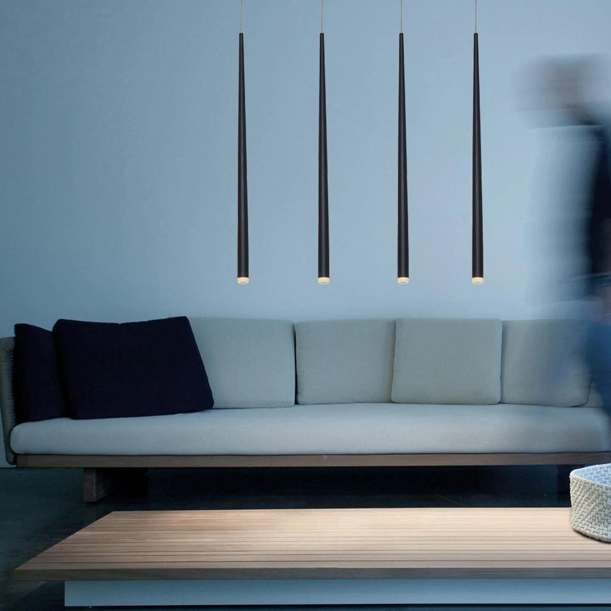 DIY Slender Cone Chandelier