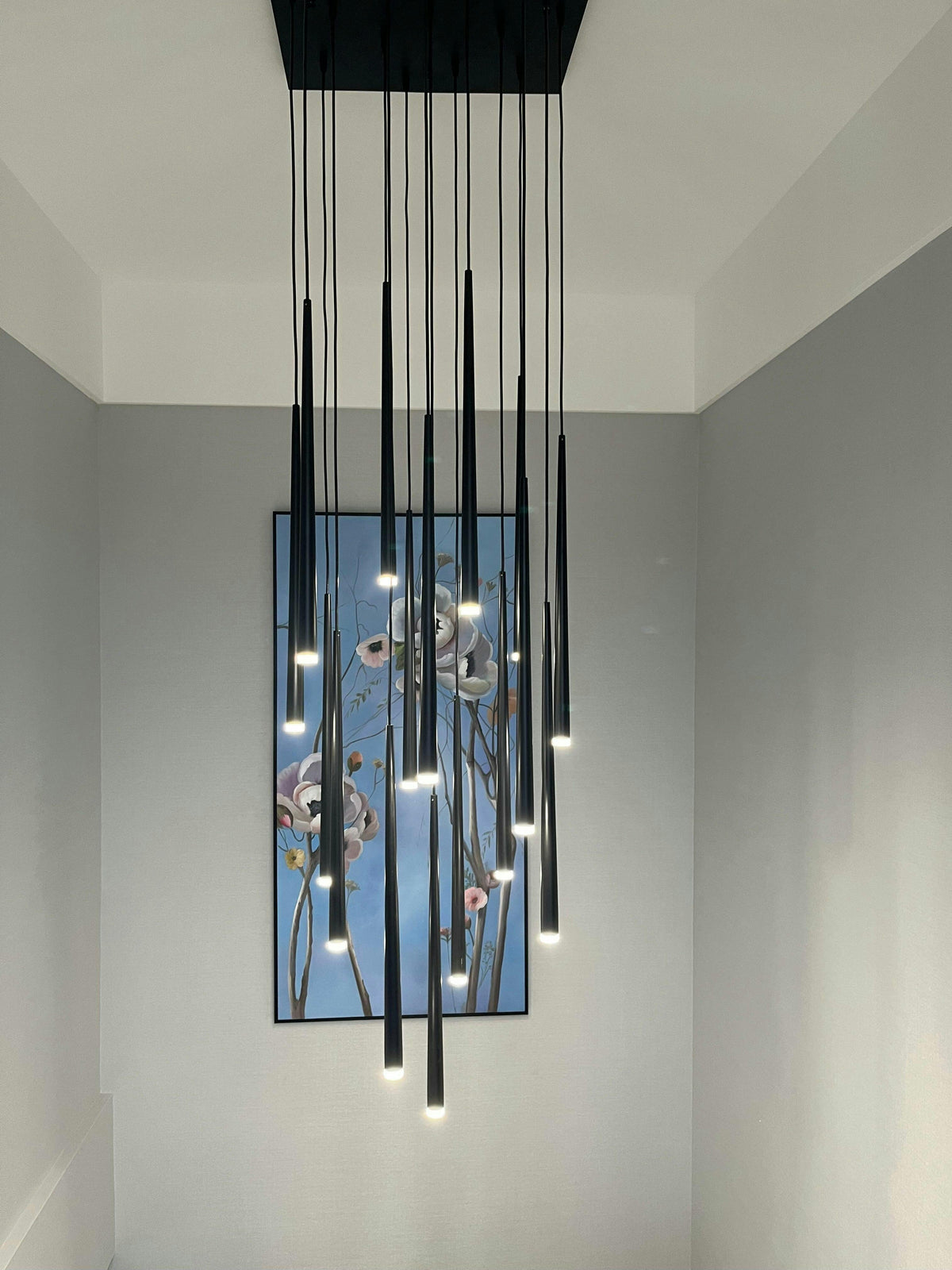 DIY Slender Cone Chandelier