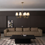 Opaluxe Brass Chandelier