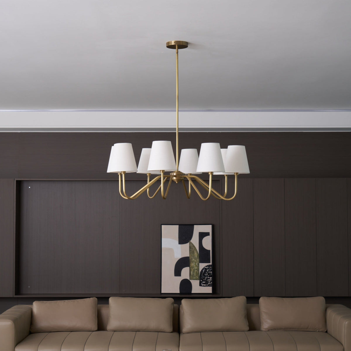 Opaluxe Brass Chandelier