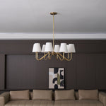 Opaluxe Brass Chandelier