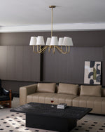 Opaluxe Brass Chandelier