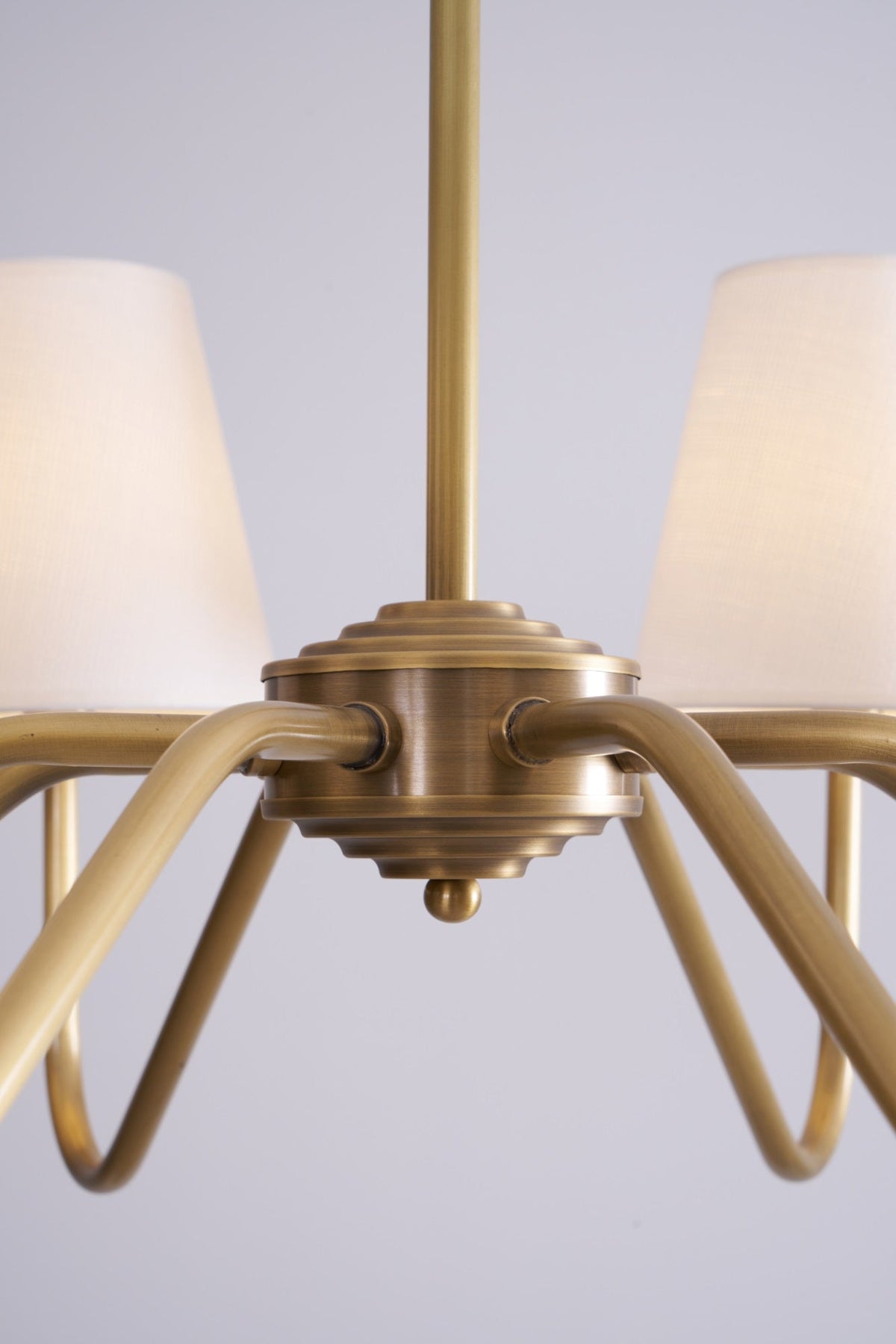 Opaluxe Brass Chandelier
