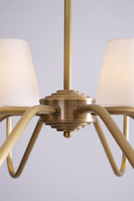 Opaluxe Brass Chandelier